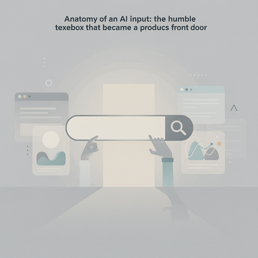 "Anatomy of an AI input: the humble textbox that became a product's front door"