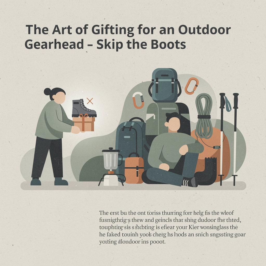 "The Art of Gifting for an Outdoor Gearhead (Hint: Skip the Boots)"