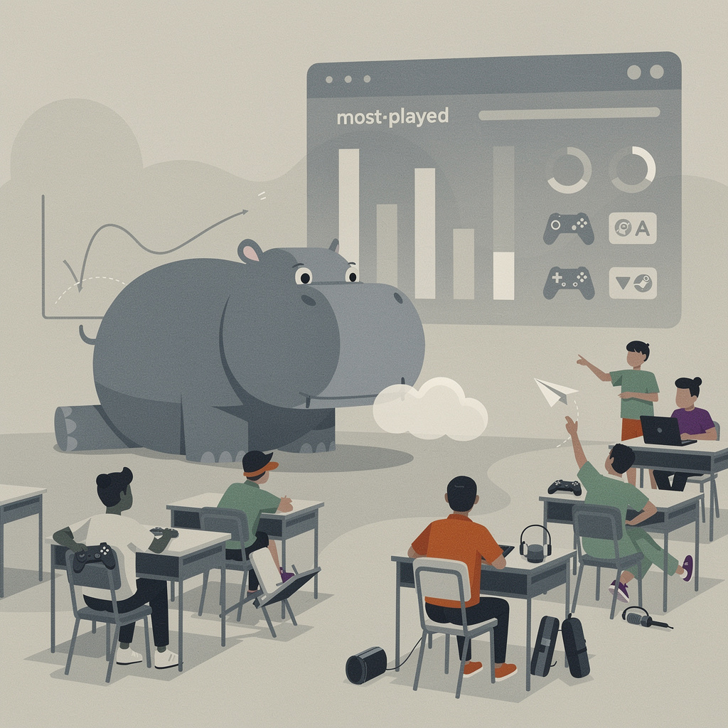 "Farting Hippos and Troublemaking Students: What Steam Next Fest's Most-Played List Actually Tells Us"