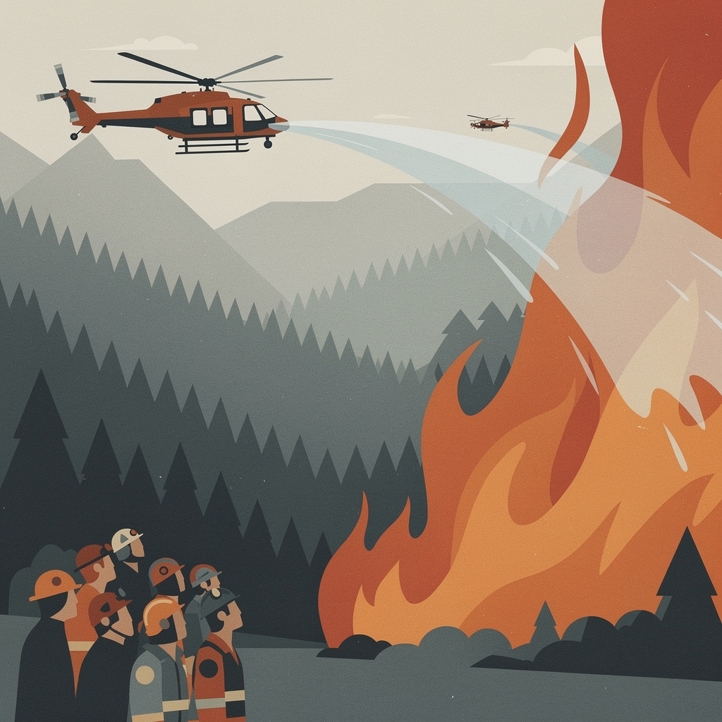 "What it takes to fight a wildfire from the air — and the crews who do it"