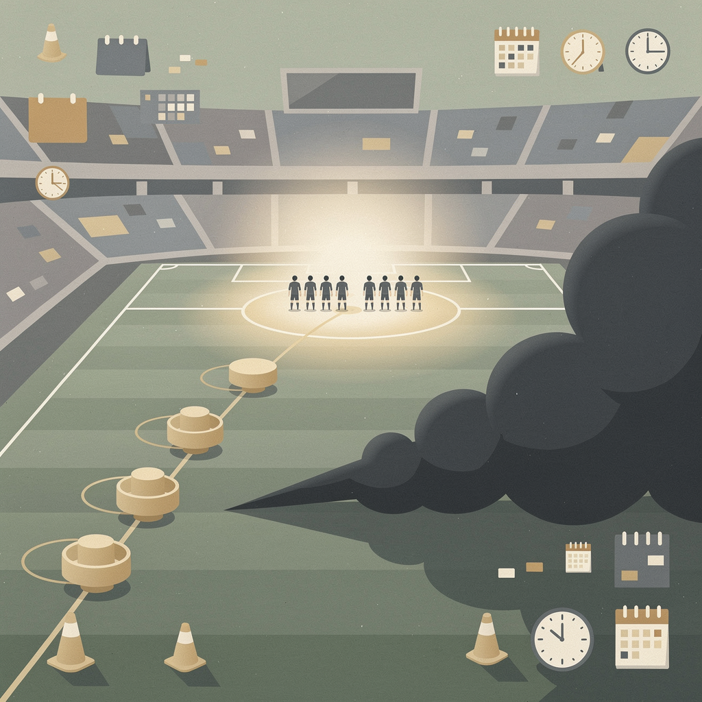 "The World Cup final has to dodge a smoke cloud first"